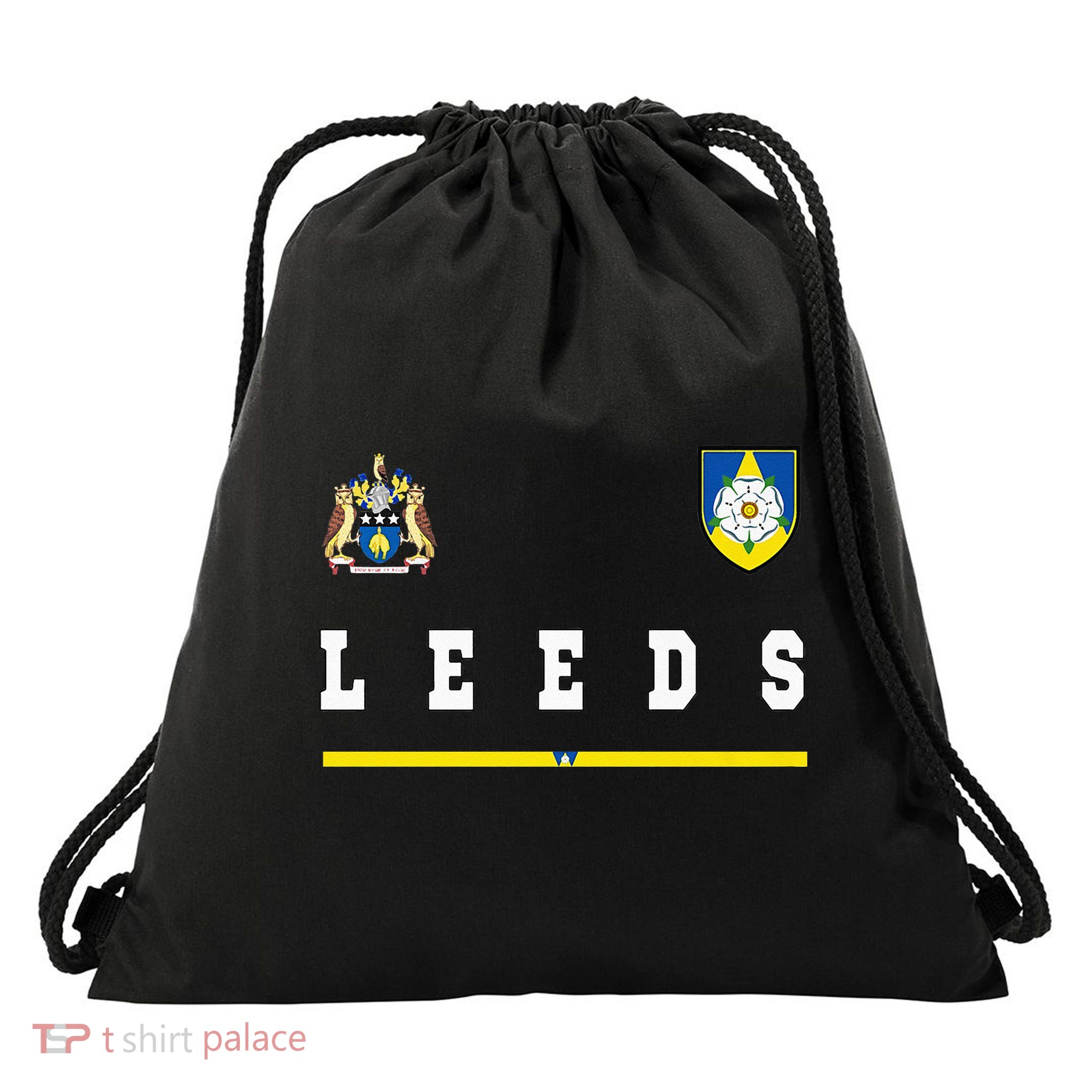Leeds SportsSoccer Jersey Tee Flag Football Drawstring Bag