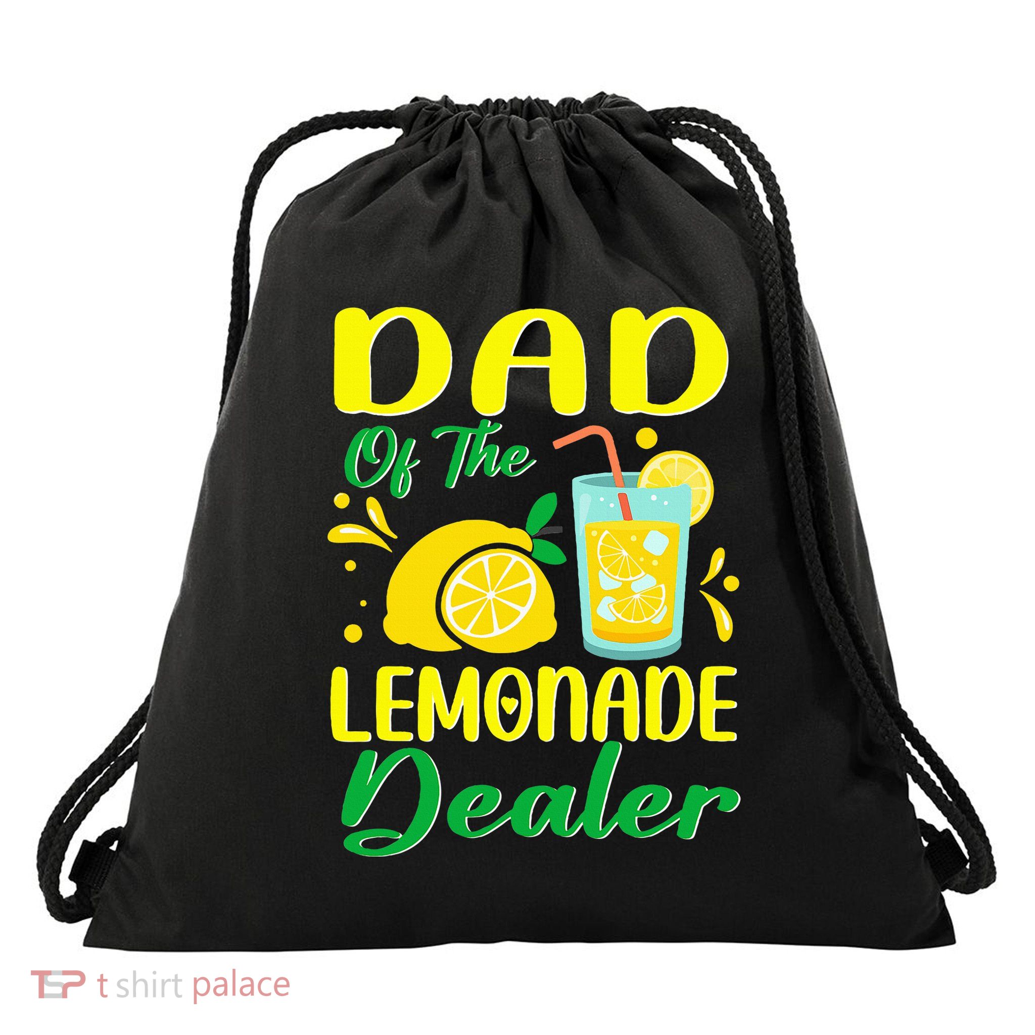 Lemonade Stand Juice Dad Of The Lemonade Dealer Birthday Drawstring Bag