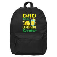 Lemonade Stand Juice Dad Of The Lemonade Dealer Birthday 16 in Basic Backpack