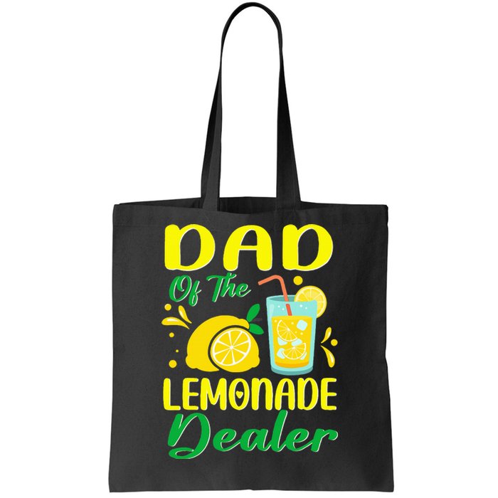 Lemonade Stand Juice Dad Of The Lemonade Dealer Birthday Tote Bag