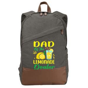 Lemonade Stand Juice Dad Of The Lemonade Dealer Birthday Cotton Canvas Backpack