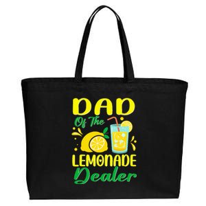 Lemonade Stand Juice Dad Of The Lemonade Dealer Birthday Cotton Canvas Jumbo Tote