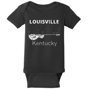 Louisville Souvenir Kentucky Lover Music Guitar Baby Bodysuit