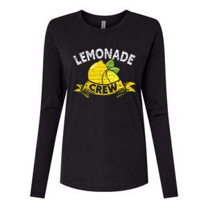 Lemon Stand Lemonade Crew Womens Cotton Relaxed Long Sleeve T-Shirt