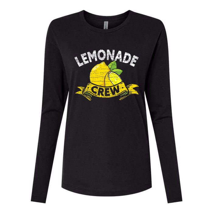 Lemon Stand Lemonade Crew Womens Cotton Relaxed Long Sleeve T-Shirt