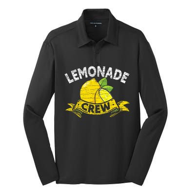 Lemon Stand Lemonade Crew Silk Touch Performance Long Sleeve Polo