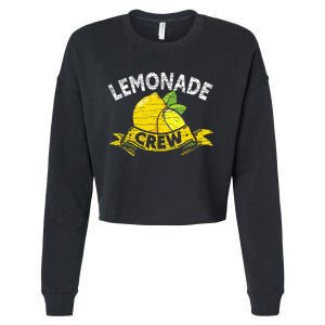 Lemon Stand Lemonade Crew Cropped Pullover Crew