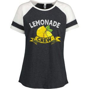 Lemon Stand Lemonade Crew Enza Ladies Jersey Colorblock Tee