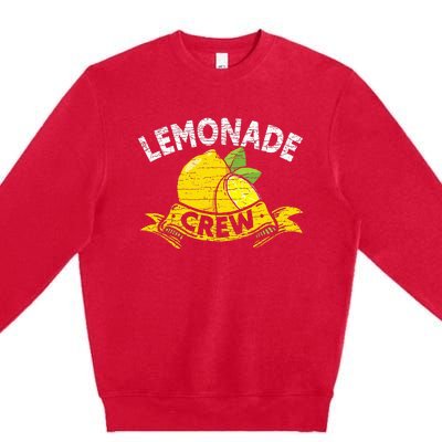 Lemon Stand Lemonade Crew Premium Crewneck Sweatshirt