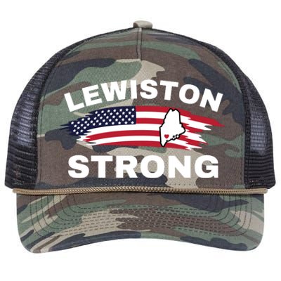 Lewiston Strong #Lewistonstrong Retro Rope Trucker Hat Cap