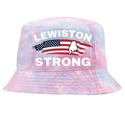 Lewiston Strong #Lewistonstrong Tie-Dyed Bucket Hat