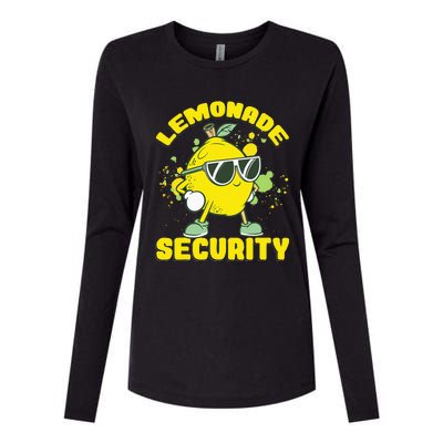 Lemonade Security Lemon Juice Boss Womens Cotton Relaxed Long Sleeve T-Shirt