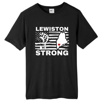 Lewiston Strong #Lewistonstrong Tall Fusion ChromaSoft Performance T-Shirt