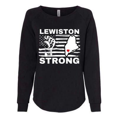 Lewiston Strong #Lewistonstrong Womens California Wash Sweatshirt