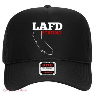 Lafd Strong High Crown Mesh Back Trucker Hat