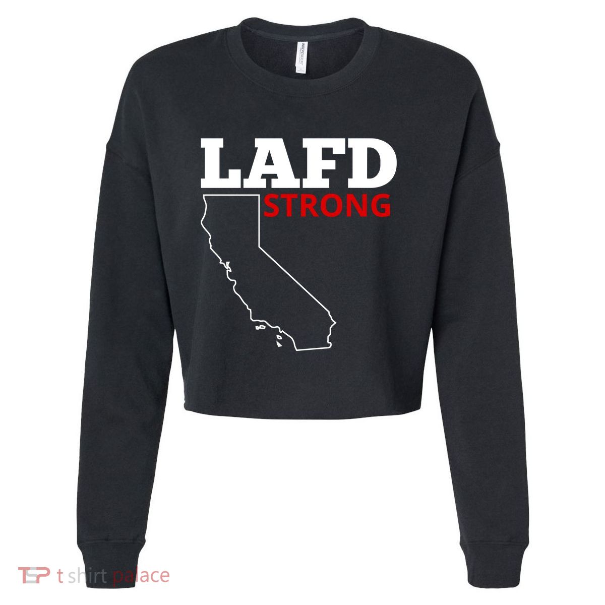 Lafd Strong Cropped Pullover Crew