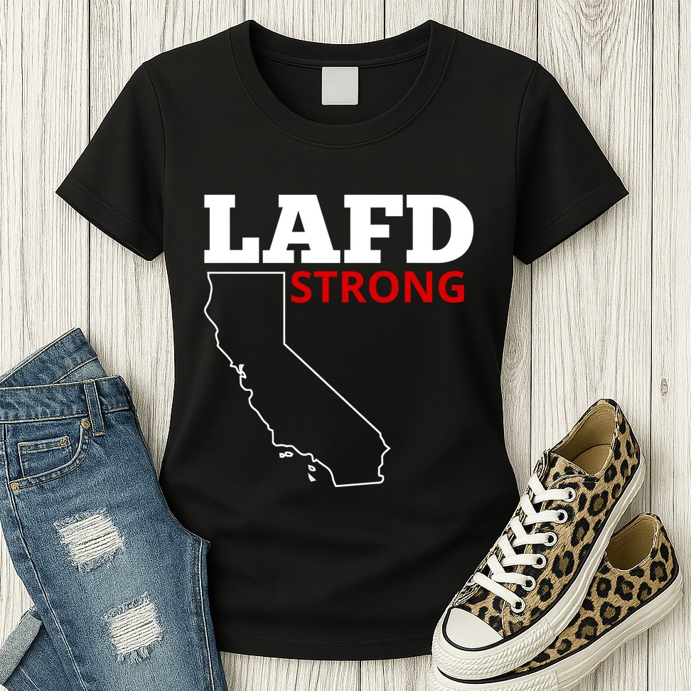 Lafd Strong Womens T-Shirt