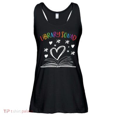 Library Squad Librarian Bookworm Book Lover Ladies Essential Flowy Tank