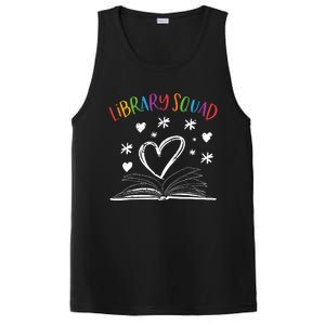 Library Squad Librarian Bookworm Book Lover PosiCharge Competitor Tank