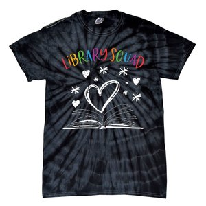 Library Squad Librarian Bookworm Book Lover Tie-Dye T-Shirt