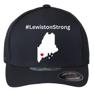 Lewiston Strong #Lewistonstrong Flexfit Unipanel Trucker Cap