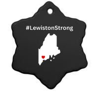 Lewiston Strong #Lewistonstrong Ceramic Star Ornament