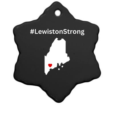 Lewiston Strong #Lewistonstrong Ceramic Star Ornament