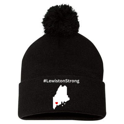 Lewiston Strong #Lewistonstrong Pom Pom 12in Knit Beanie