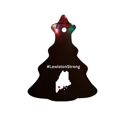 Lewiston Strong #Lewistonstrong Ceramic Tree Ornament