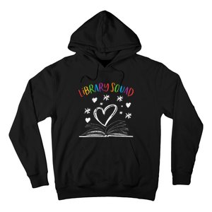 Library Squad Librarian Bookworm Book Lover Hoodie