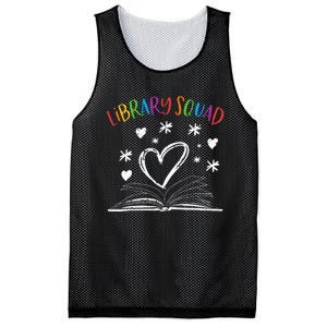 Library Squad Librarian Bookworm Book Lover Mesh Reversible Basketball Jersey Tank