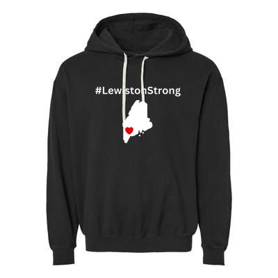 Lewiston Strong #Lewistonstrong Garment-Dyed Fleece Hoodie