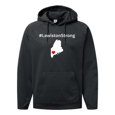 Lewiston Strong #Lewistonstrong Performance Fleece Hoodie