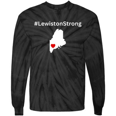 Lewiston Strong #Lewistonstrong Tie-Dye Long Sleeve Shirt