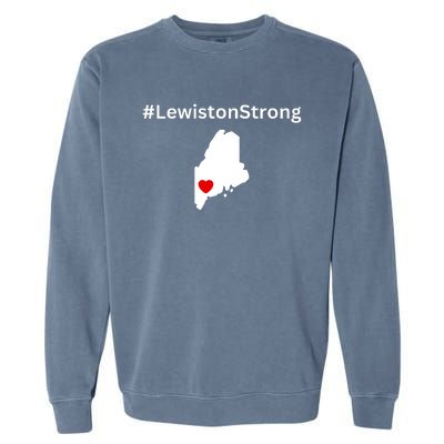 Lewiston Strong #Lewistonstrong Garment-Dyed Sweatshirt