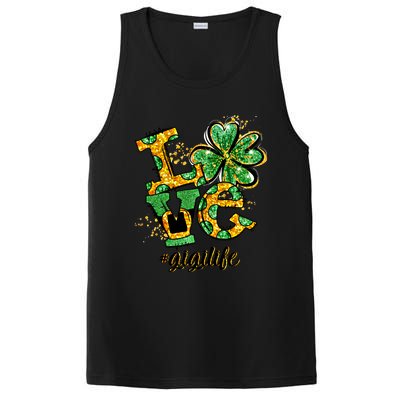 Lucky Shamrock Love Gigi Life St Patrick's Day Gift Great Gift PosiCharge Competitor Tank