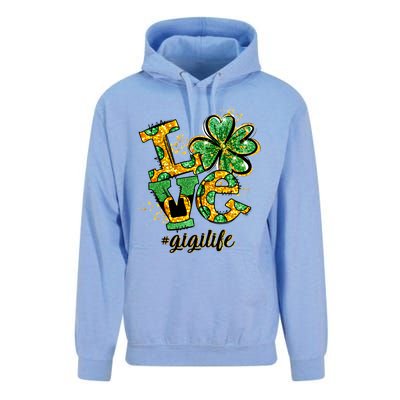 Lucky Shamrock Love Gigi Life St Patrick's Day Gift Great Gift Unisex Surf Hoodie