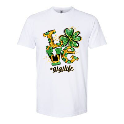 Lucky Shamrock Love Gigi Life St Patrick's Day Gift Great Gift Softstyle CVC T-Shirt