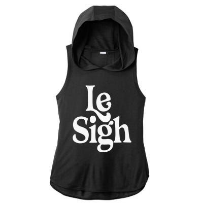 Le Sigh Ladies PosiCharge Tri-Blend Wicking Draft Hoodie Tank