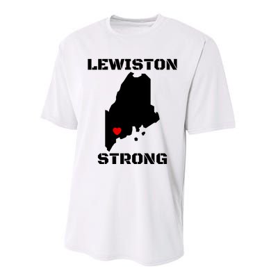 Lewiston Strong #Lewistonstrong Performance Sprint T-Shirt