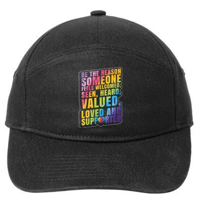 LGBTQ Support LGBT Pride Month 7-Panel Snapback Hat