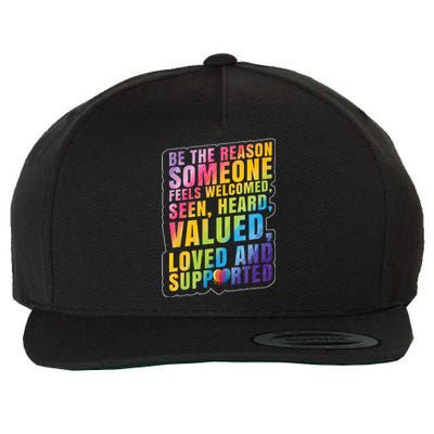 LGBTQ Support LGBT Pride Month Wool Snapback Cap