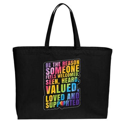 LGBTQ Support LGBT Pride Month Cotton Canvas Jumbo Tote