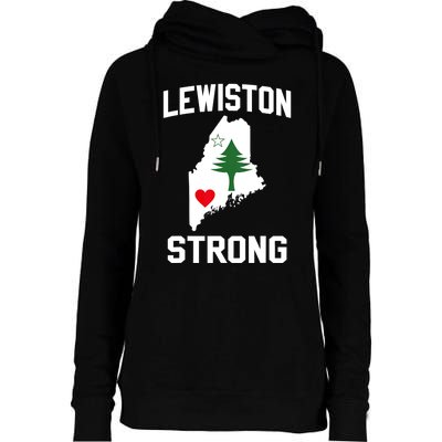 Lewiston Strong Womens Funnel Neck Pullover Hood