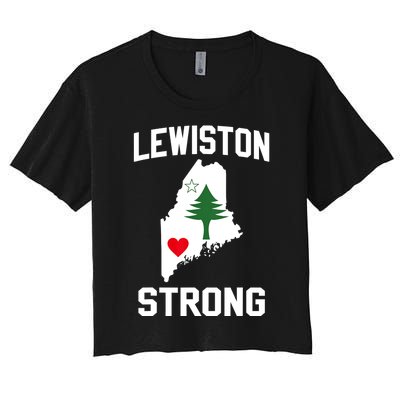 Lewiston Strong Women's Crop Top Tee