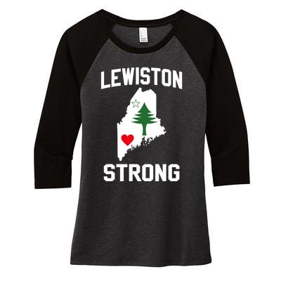 Lewiston Strong Women's Tri-Blend 3/4-Sleeve Raglan Shirt