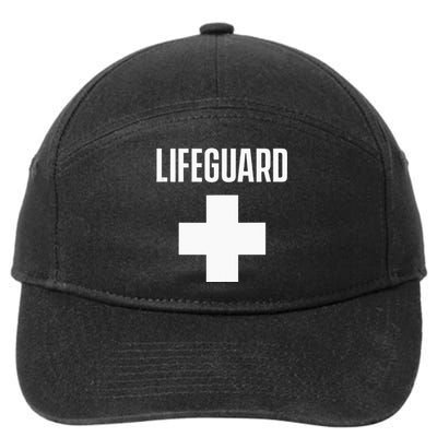 Lifeguard Sayings Life Guard Job 7-Panel Snapback Hat