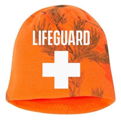 Lifeguard Sayings Life Guard Job Kati - Camo Knit Beanie