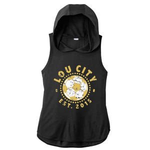 Louisville Soccer Ladies PosiCharge Tri-Blend Wicking Draft Hoodie Tank