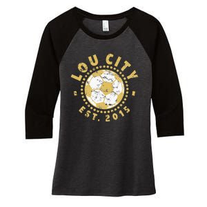 Louisville Soccer Women's Tri-Blend 3/4-Sleeve Raglan Shirt